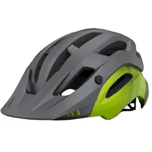 Giro Manifeste Casque de vélo pour Hommes, Noir Mat métallisé/Vert Citron, M