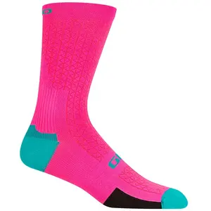 Chaussettes Giro HRC Team rose turquoise - XL pas cher