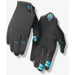 Giro Gants Longs DND XL Été Respirants Gris Charbon/Bleu pour Vélo pas cher