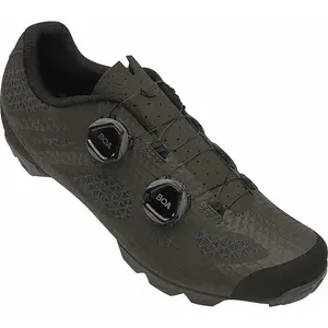 Giro Chaussures Sector Vert Olive/Noir avec Semelle en Carbone Composite - Taille 45.5 pas cher