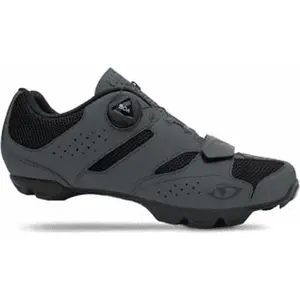Giro Chaussures MTB Cylinder II Gris Foncé/Bleu avec Fermeture BOA, Taille 48 pas cher