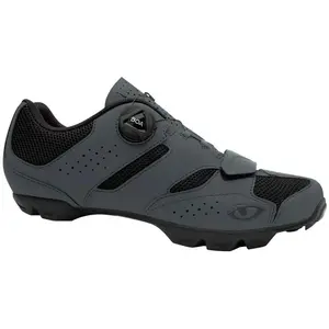 Comparateur de prix : Giro Chaussures MTB Cylinder II Gris Foncé/Bleu Taille 41 avec Fermeture BOA