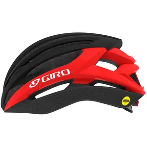 Comparateur de prix : Giro Syntax Mips - Casque vélo route Mat Black / Bright Red 51-55 cm