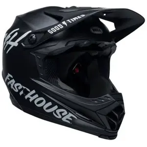 Casque VTT intégral Bell Full-9 Fusion MIPS Fasthouse noir/blanc- XXL pas cher