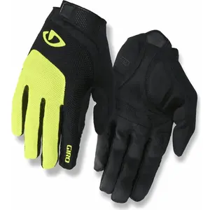 Giro Gants Longs Bravo Gel Été Noir/Jaune Fluo Taille S pour Cyclisme pas cher