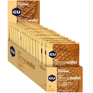 Gu Energy Stroopwafel Salty’s Caramel Karton (16 x 32g) pas cher