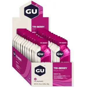 Comparateur de prix : Gel Gu Energy Gel Tri Berry Box 24 Unit