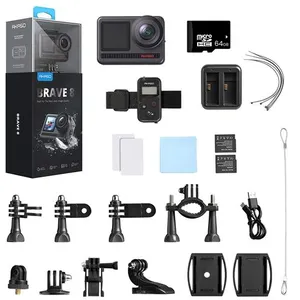 Caméra Sport Brave 8 Etanche 4k 48 Millions pixels Avec 64Go Carte mém...