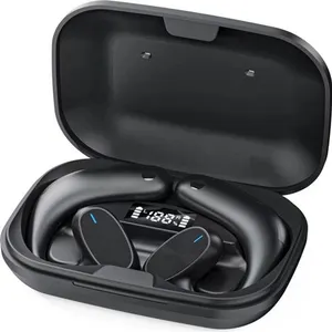 Non communiqué Écouteurs EKASN sport sans fil Casque à conduction osseuse NOIR pas cher