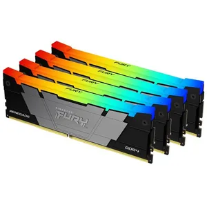 Kingston FURY Renegade RGB 32Go 3600MT/s DDR4 CL16 DIMM (Kit de 4) Mémoire pour PC de Game - KF436C16RB2AK4/32