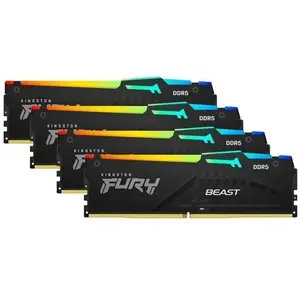 Comparateur de prix : Kingston FURY 128 Go DDR5-5200 Quad-Kit, Mémoire vive
