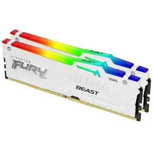 Comparateur de prix : Mémoire RAM - Kingston - Fury Beast - 64GB (2x32GB) - 5600Mhz - CL36 - Blanc RGB