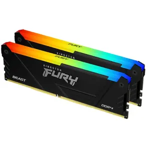 Comparateur de prix : Kingston Fury Beast RGB - 2 x 16 Go (32 Go) - DDR4 3600 MHz - CL18
