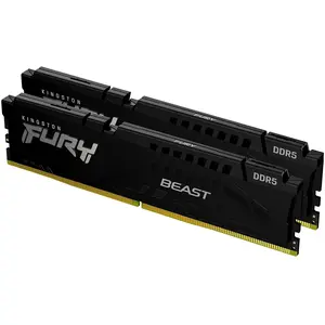 Comparateur de prix : KINGSTON 32Go 6000MT/s DDR5 CL30 DIMM Kit of 2 FURY Beast Black EXPO