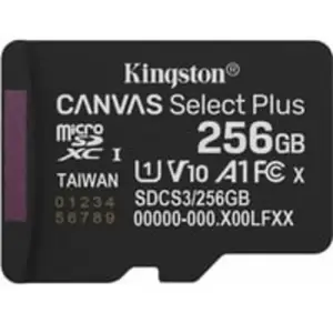 Comparateur de prix : Kingston Canvas Select Plus - Carte mémoire flash - 256 Go - A1 / Vide...