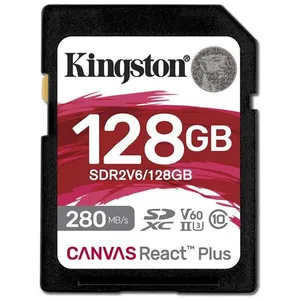 Comparateur de prix : Kingston Carte Mémoire Canvas React Plus 128gb Sdxc Uhs-ii Clase 10