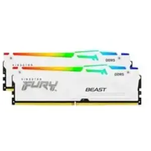 Comparateur de prix : Kingston Fury Beast White RGB - 2 x 32 Go (64 Go) - DDR5 6000 MHz - CL30