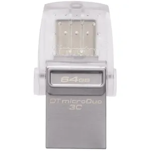 Clé USB KINGSTON DataTraveler microDuo 3C 64Go USB 3.0/3.1 et Type-C pas cher