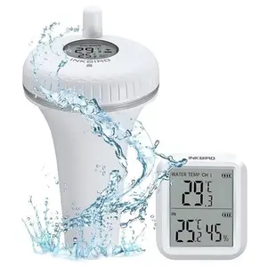 Thermomètre Piscine Flottant Inkbird IBS-P01R Sans Fil Radio Thermomètre d'eau avec Récepteur Numérique pour Aquarium,Spa,JacuzziVendu parcdiscount