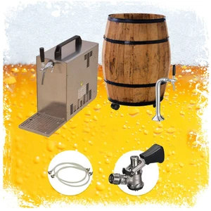 ICH-ZAPFE Ensemble complet - tireuse a biere - barrique mobile bar à bière, machine a biere, pompe a biere, keg:type s pas cher