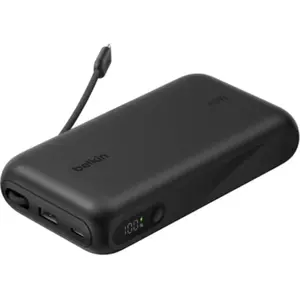 Batterie externe BELKIN 20K 45W cable intégré Noir