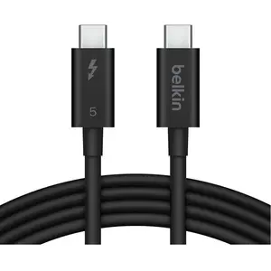 Belkin CONNECT - Câble Thunderbolt - Thunderbolt 5 (M) pour Thunderbolt 5 (M) - USB4 / Thunderbolt 3 / Thunderbolt 4 / Thunderbolt 5 / DisplayPort 2.1 - 1 m pas cher
