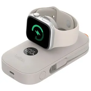 Belkin BoostCharge Pro Batterie externe 10K - Sable pas cher