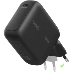 Belkin - Chargeur Ordinateur Portable  100w Gan Usb-C Repliable Noir