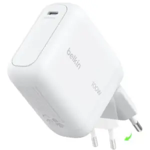Belkin - Chargeur Secteur  100w Gan Usb-C Repliable Blanc