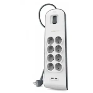 Comparateur de prix : Belkin - Multiprise 8 Prises avec Interrupteur BSV804VF2M usb x 2 (2 m)