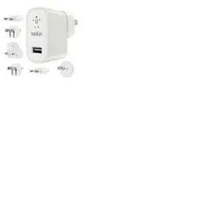 Comparateur de prix : Belkin Kit universel de voyage Chargeur secteur L 2.4 A Blanc