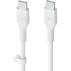 Belkin BOOST CHARGE - Câble USB - 24 pin USB-C (M) pour 24 pin USB-C (M) - 3 m - blanc pas cher
