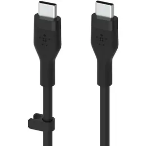 Belkin Boost Charge Flex Câble silicone USB-C vers USB-C (Noir) - 3 m pas cher