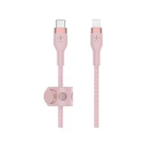 Belkin BOOST CHARGE - Câble Lightning - 24 pin USB-C mâle pour Lightning mâle - 2 m - rose pas cher