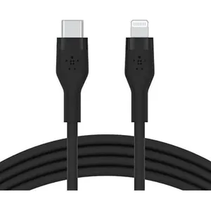 Comparateur de prix : Belkin Boost Charge Flex Câble silicone USB-C vers Lightning (noir) - 2 m