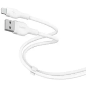 BELKIN Câble USB-A vers Lightning Silicon 1m Blanc pas cher