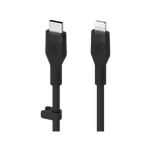 Belkin Boost Charge Flex Câble silicone USB-C vers Lightning (noir) - 1 m pas cher