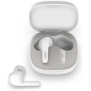 Comparateur de prix : Écouteurs sans fil Belkin SoundForm Flow, Blanc - Bluetooth