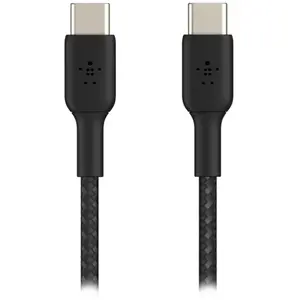 Comparateur de prix : Belkin Câble USB-C vers USB-C renforcé 60 W (noir) - 2 m