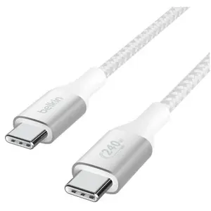 Belkin Câble USB-C vers USB-C 240W - renforcé (blanc) - 2 m pas cher