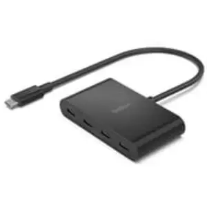 Comparateur de prix : Belkin Hub USB C Power Delivery 100W 4x USB C Charge Synchronisation Rapide Noir - Neuf