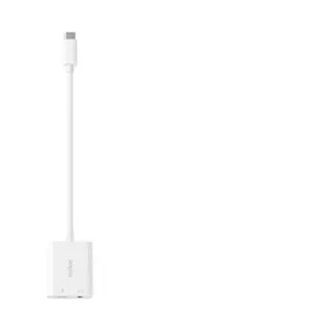 Comparateur de prix : Adaptateur USB-C Belkin RockStar Blanc + audio 3,5mm + recharge