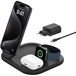 Comparateur de prix : Belkin BoostCharge Magnetic Stand 2-in-1 Qi2 15W Noir