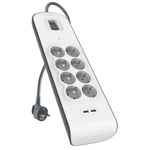 Comparateur de prix : Belkin Bsv804vf2m-v2 Multiprise 2 Ports Usb 8 Prises