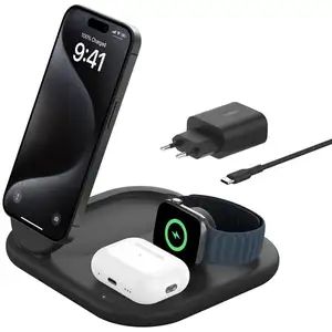 Chargeur Induction ADEQWAT – Support Sans Fil 15W – Noir – Neuf