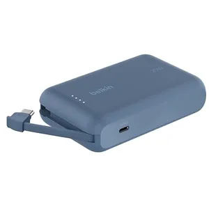 Comparateur de prix : Belkin Batterie externe 10K 20W avec câble USB-C intégré (Bleu)