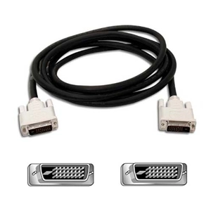 Belkin DVI-D/DVI-D, M/M, 1.8m câble DVI 1,8 m Noir - Neuf pas cher