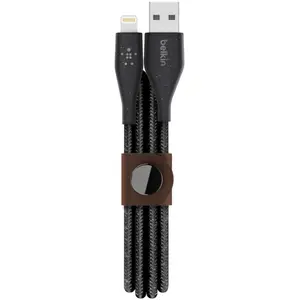 Câble USB vers Lightning Belkin DuraTek avec ruban adhésif de 3 m noir pas cher