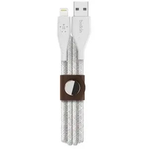 BELKIN Câble Lightning Duratek PLus USB-A - 1,2 m - Blanc