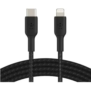 BELKIN - cable - Cable tressé Lght USBC 2M noir pas cher